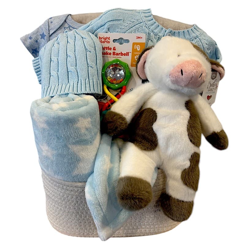 cow baby gift basket 3 cow baby gift basket 3