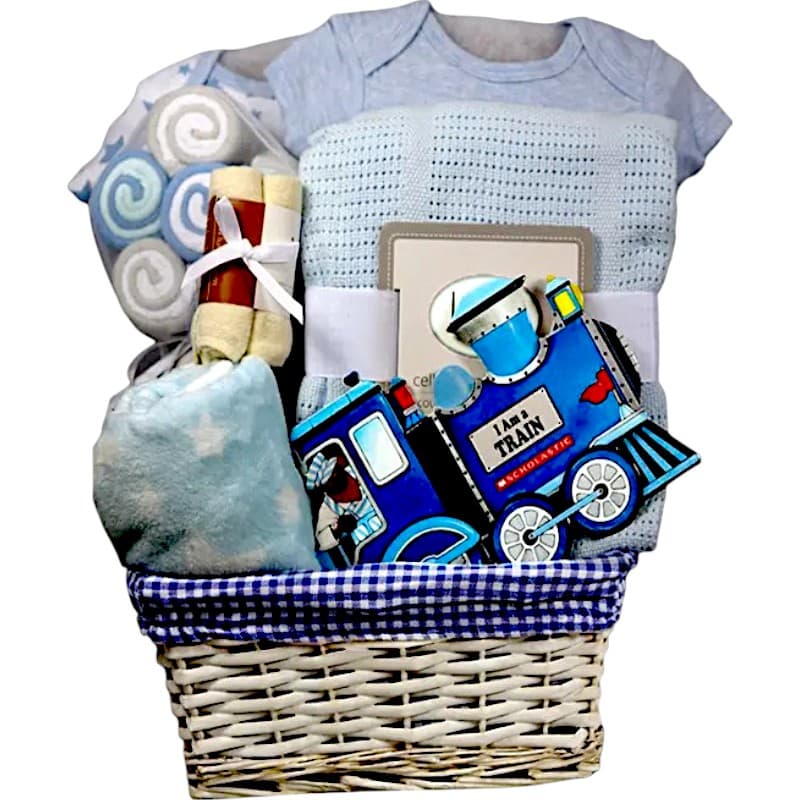 Welcome Baby Boy Gift Basket Welcome Baby Boy Gift Basket